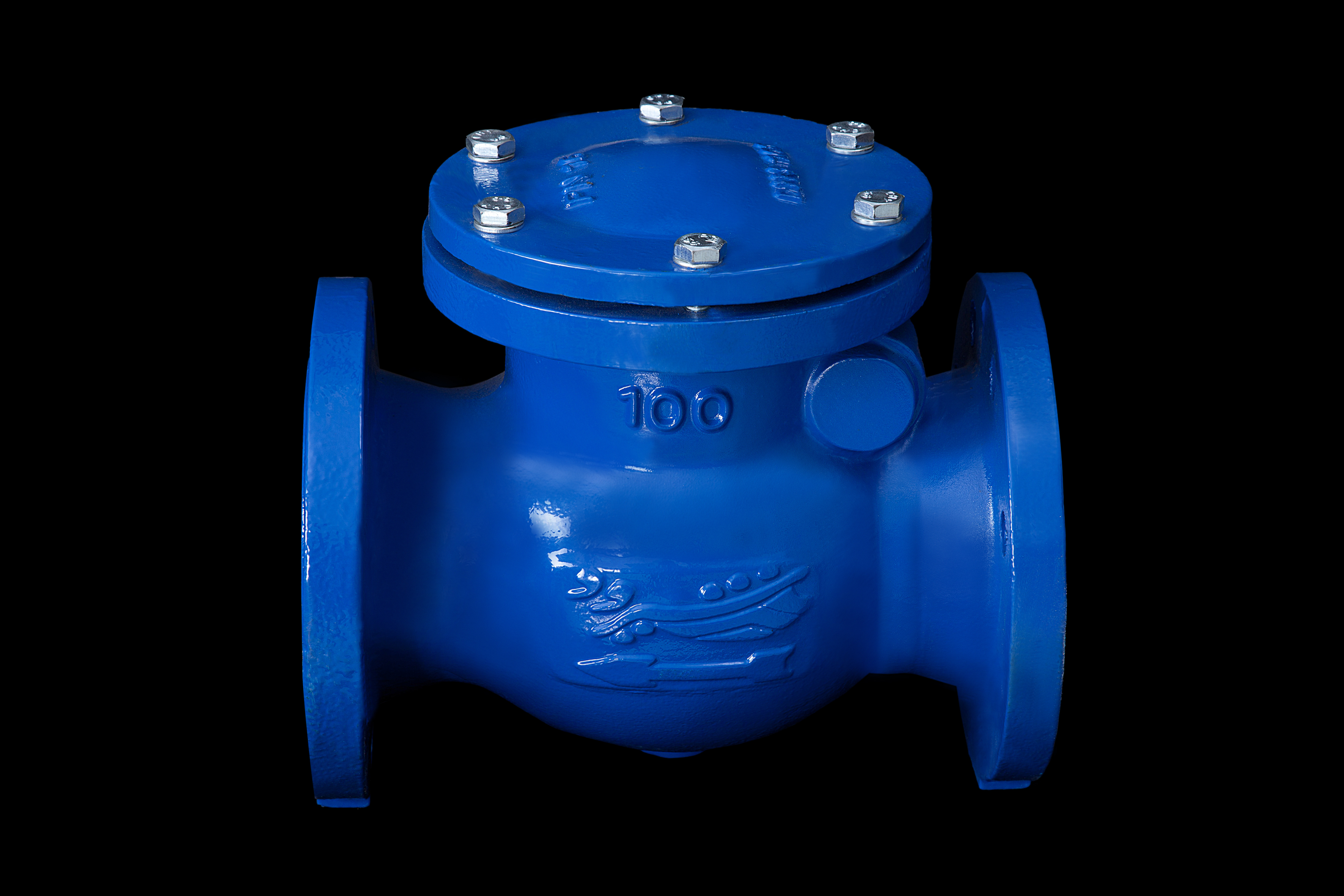 شیر یکطرفه دریچهای چدنی فلنجدار DN100 مطابق DIN 3202-F6